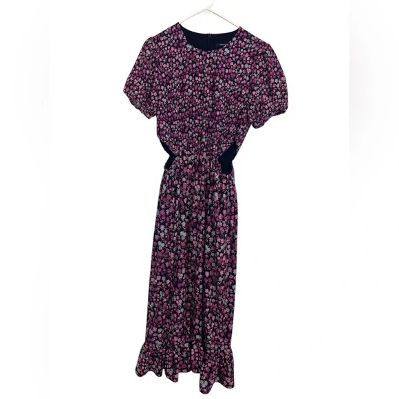 French Connection Bethany Verona Cut Out Dress Size 10 - Picture 5 of 8